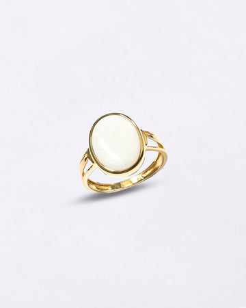 Magical Opal Doodhiya Ring in 18K Gold from Myra Gems