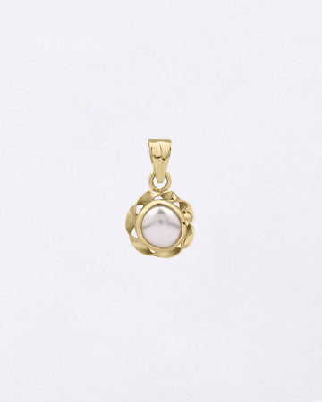 Original Pearl Moti Pendant in 18K Hallmark Gold from Myra Gems