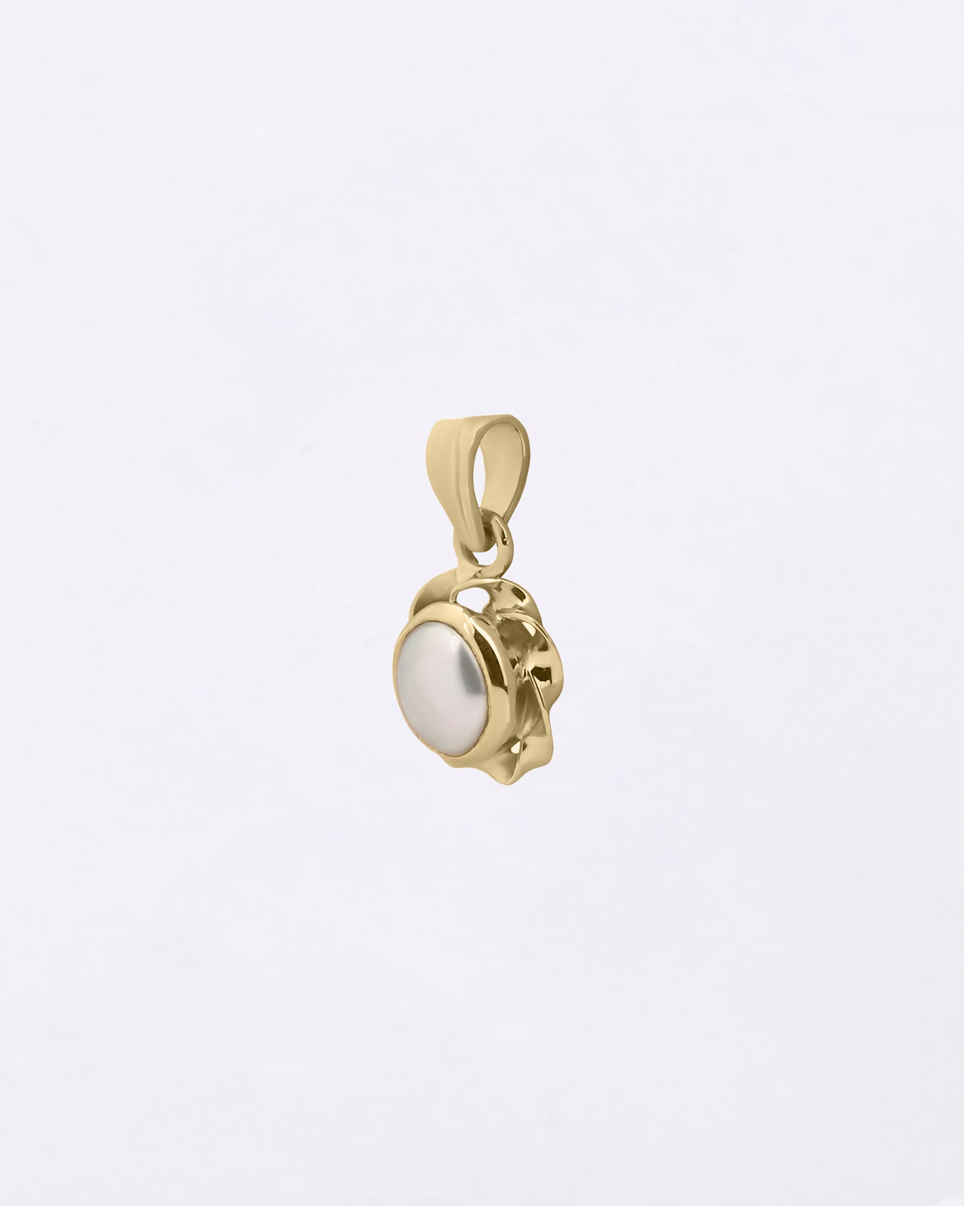 Original Pearl Moti Pendant in 18K Hallmark Gold from Myra Gems