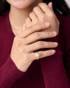 Keshi Pearl Ring in 18K Gold from Myra Gems