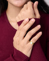 Keshi Pearl Ring in 18K Gold for Female from Myra Gems
