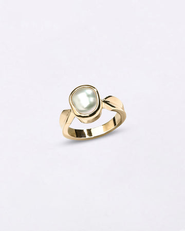 Keshi Pearl Ring in 18K Gold for Female from Myra Gems