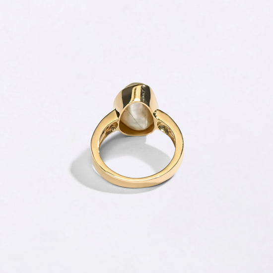 Keshi Moti Ring in 18K Gold from Myra Gems