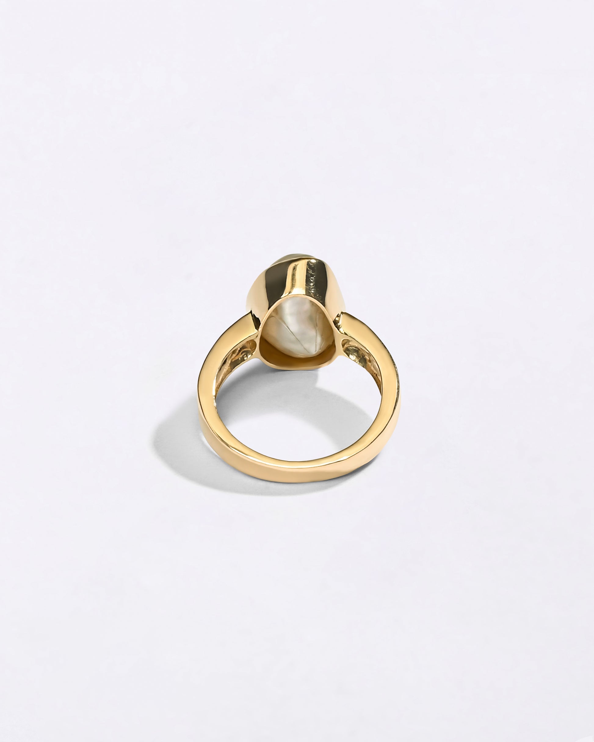 Keshi Moti Ring in 18K Gold from Myra Gems