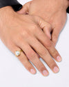 Keshi Pearl Ring in 18K Gold for Male from Myra Gems