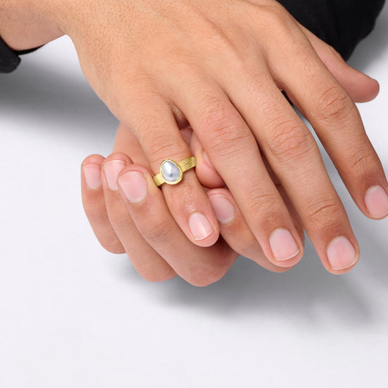 South Sea Pearl Ring in 18K Gold from Myra Gems