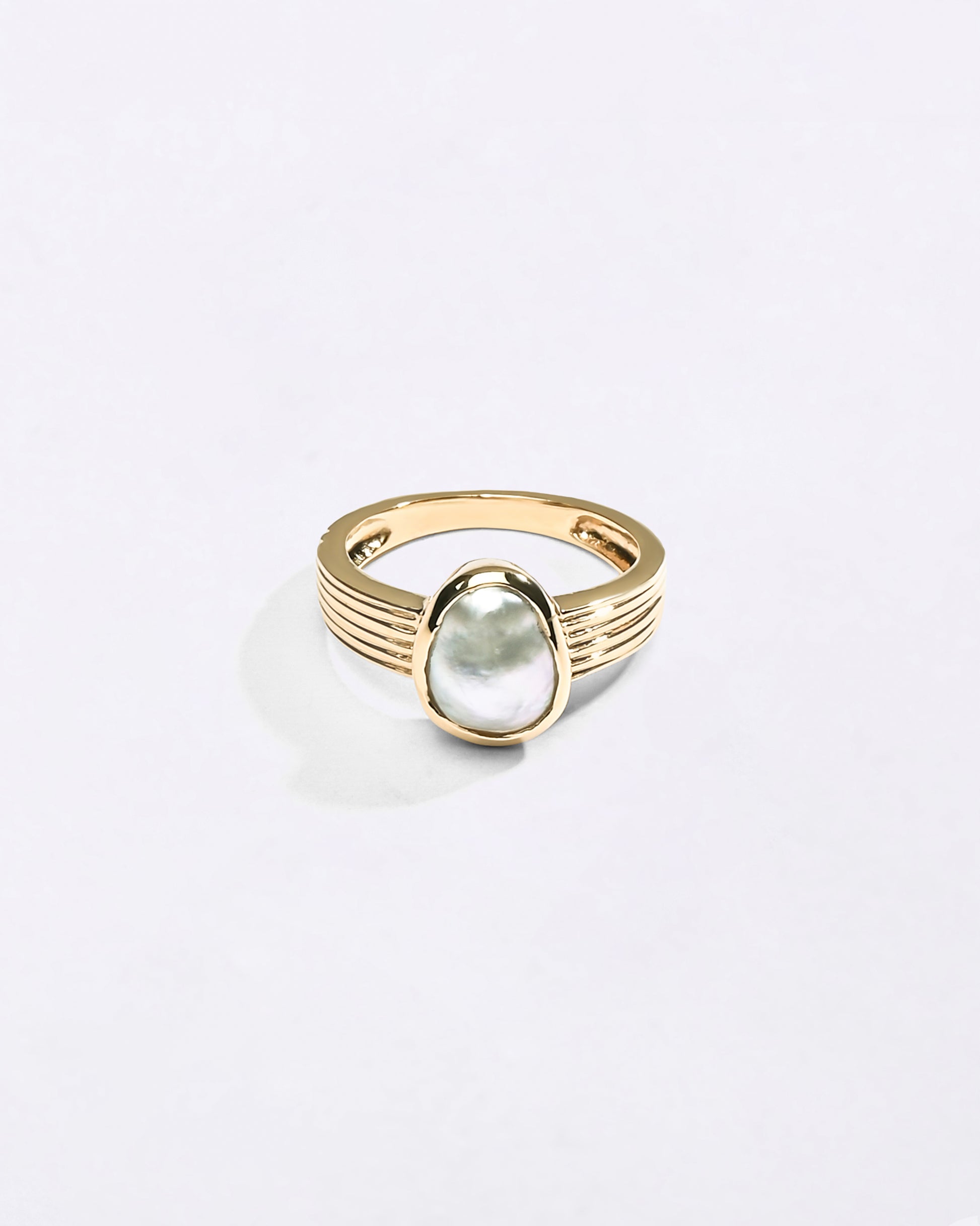 South Sea Pearl Ring in 18K Gold from Myra Gems