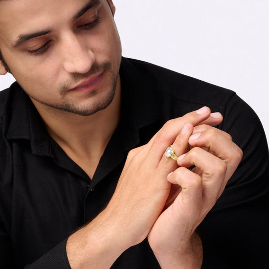 South Sea Pearl Ring in 18K Gold from Myra Gems