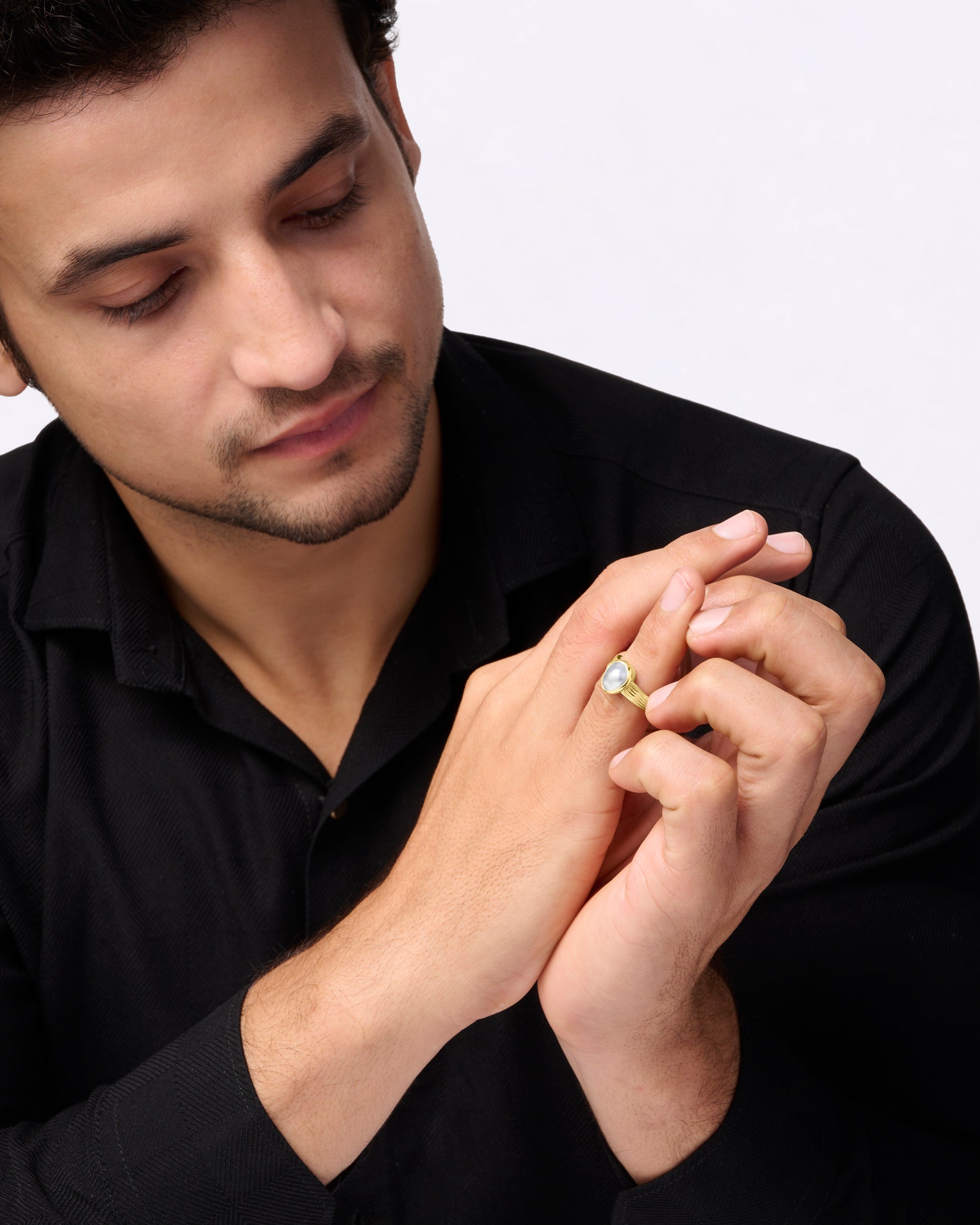 South Sea Pearl Ring in 18K Gold from Myra Gems