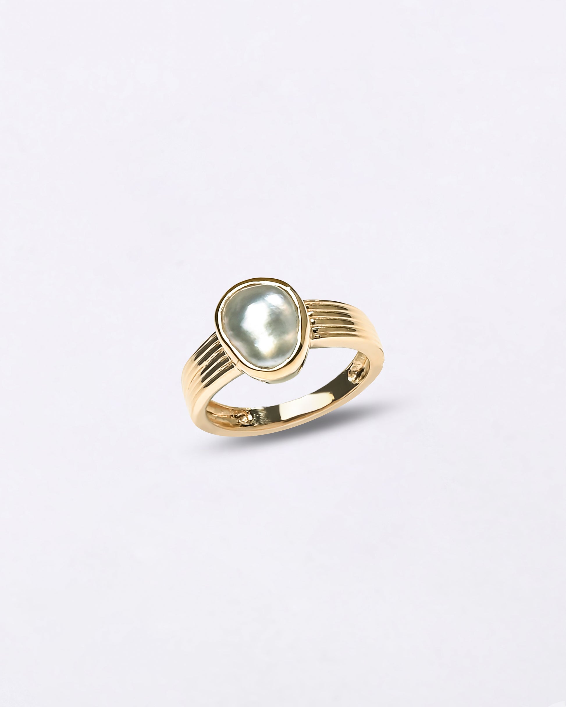 South Sea Pearl Ring in 18K Gold from Myra Gems