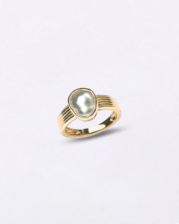 South Sea Pearl Ring in 18K Gold from Myra Gems
