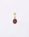 Plain Manik Pendant in 18K Gold from Myra Gems