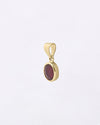 Plain Manik Pendant in 18K Gold from Myra Gems