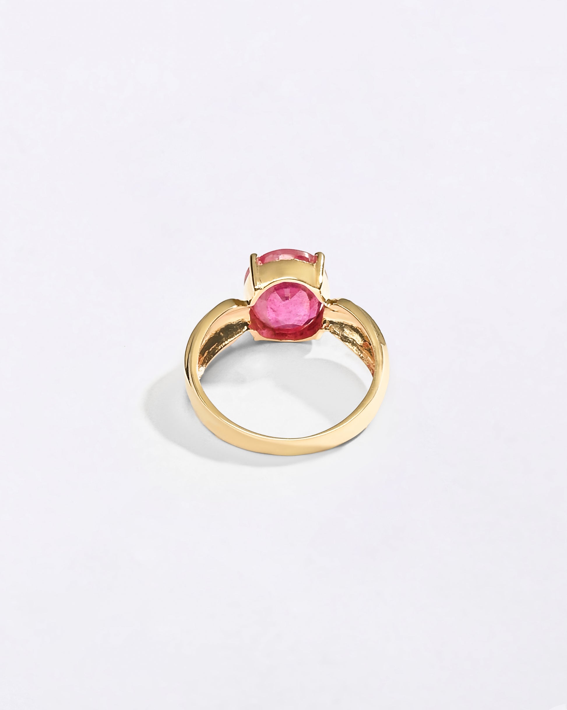 Rashi Wearing Ruby in Gold from Myra Gems