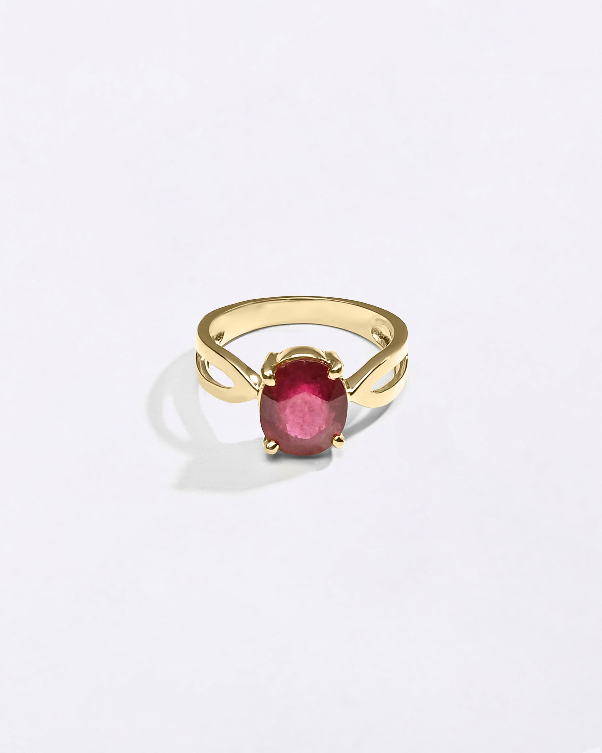 Female Ring in Ruby in 18K Gold Buy from Myra Gems