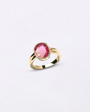 Unisex Designs for Rings in Ruby in 18K Gold Buy from Myra Gems