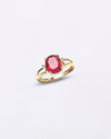 Benefits of Ruby Manik for Female in 18K Gold Buy from Myra Gems