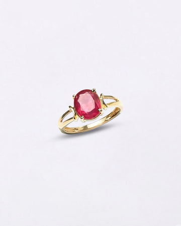 Benefits of Ruby Manik for Female in 18K Gold Buy from Myra Gems