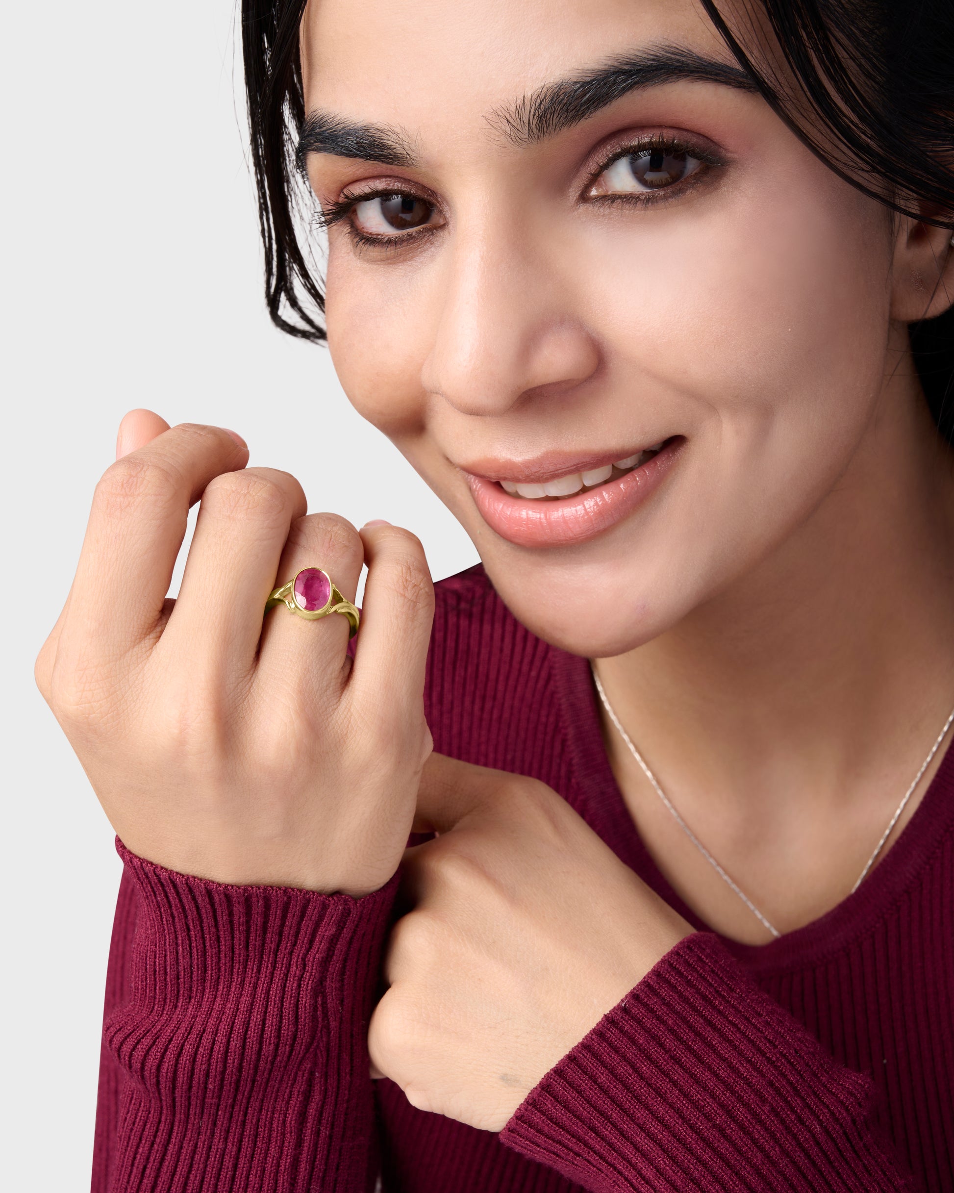 King of Gemstone Ruby in Goldr from Myra Gems