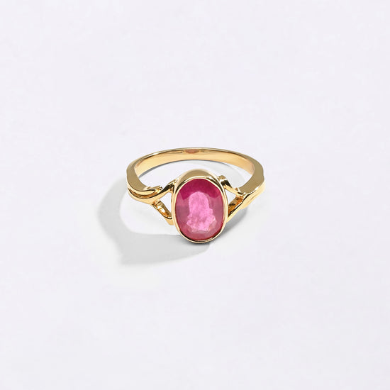 King of Gemstone Ruby in Goldr from Myra Gems