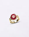 Gents Ring in Ruby in 18K Gold Buy from Myra Gems