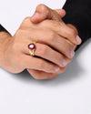Stylish Ruby Ring Online in Male Designs from Myra Gems