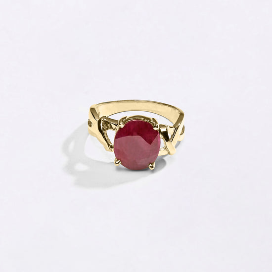 Stylish Ruby Ring Online in Male Designs from Myra Gems