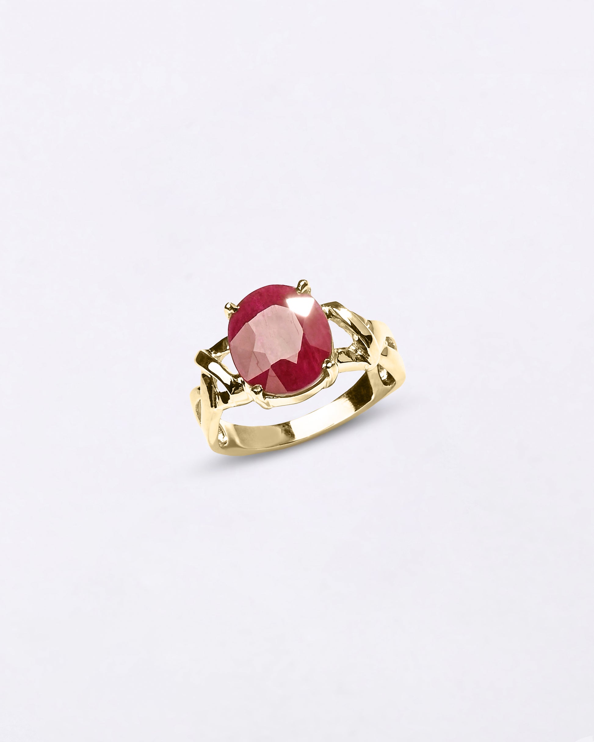 Stylish Ruby Ring Online in Male Designs from Myra Gems