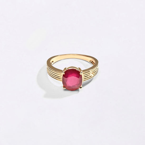 Astrology Ruby in Hallmark Gold from Myra Gems