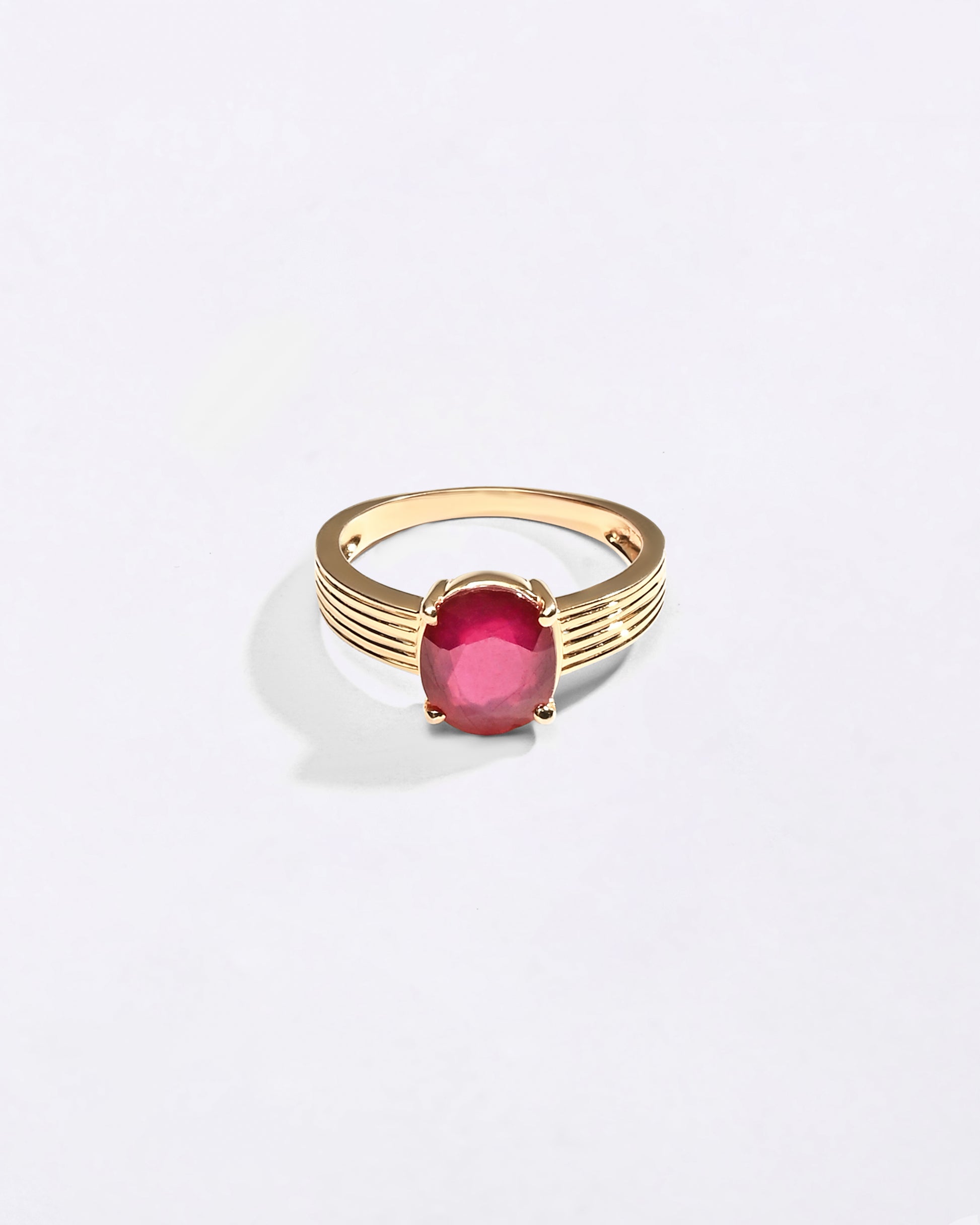 Astrology Ruby in Hallmark Gold from Myra Gems