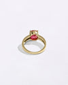 Male Wearing Ruby Ring for Love in 18K Gold from Myra Gems