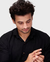 Male Wearing Ruby Ring for Love in 18K Gold from Myra Gems
