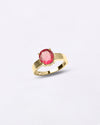 Male Wearing Ruby Ring for Love in 18K Gold from Myra Gems