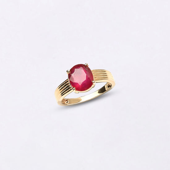 Astrology Ruby in Hallmark Gold from Myra Gems