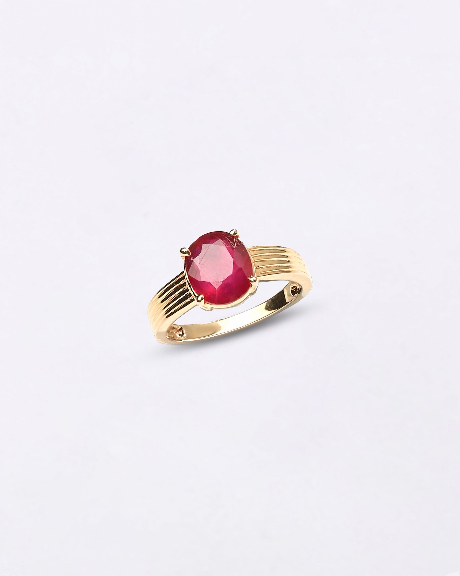 Astrology Ruby in Hallmark Gold from Myra Gems