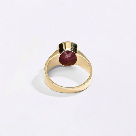 Vintage Ruby Ring In 750 Hallmark Gold Buy from Myra Gems
