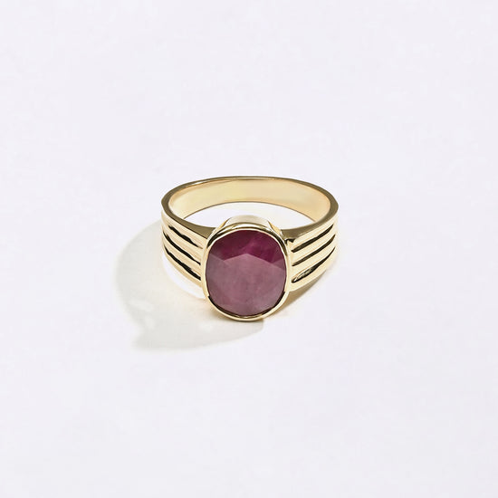 Vintage Ruby Ring In 750 Hallmark Gold Buy from Myra Gems