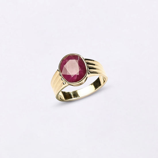 Vintage Ruby Ring In 750 Hallmark Gold Buy from Myra Gems