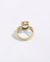 White Sapphire Desinger Ring in Gold from Myra Gems