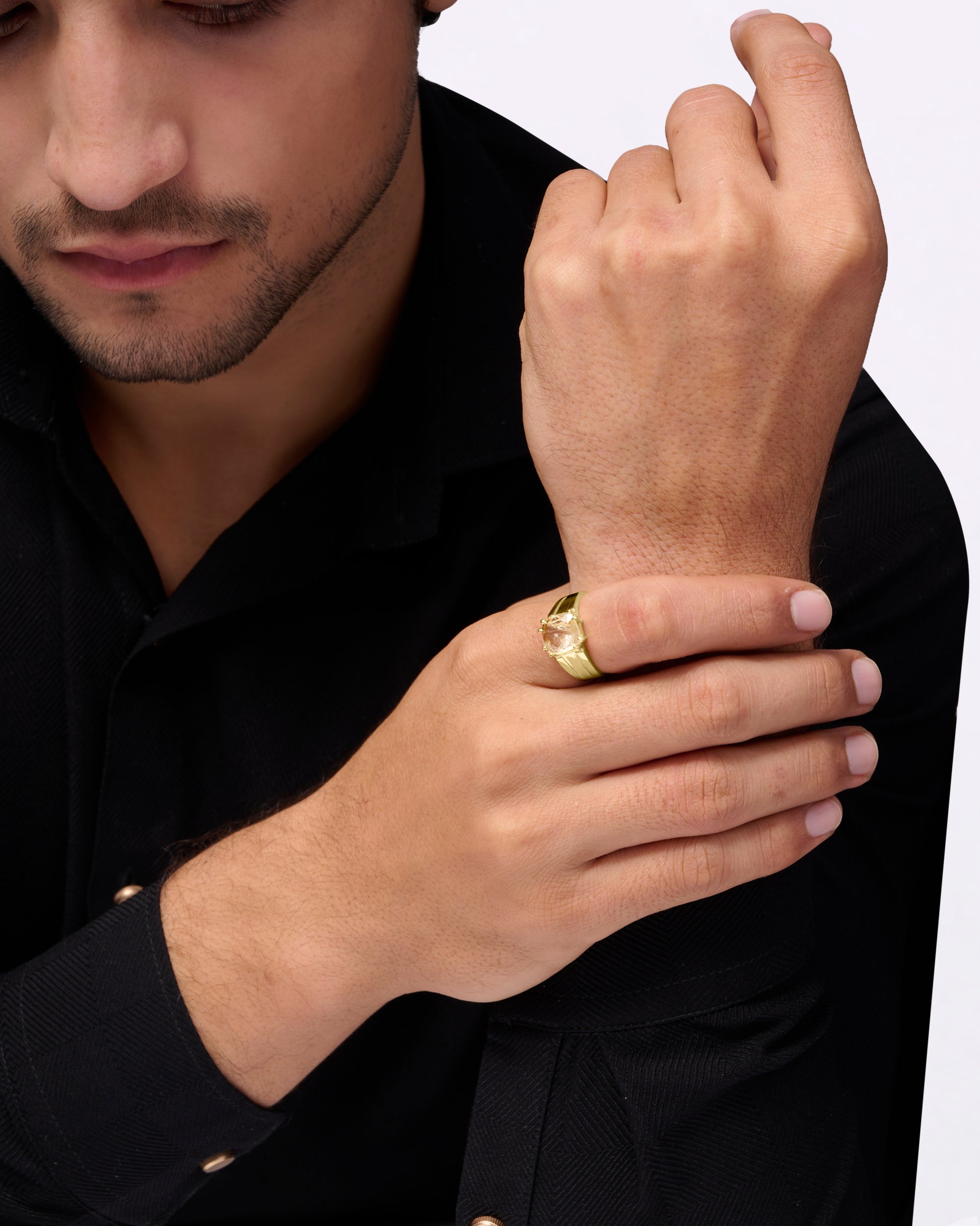 Guru Gemstone Ring for Men Design from Myra Gems