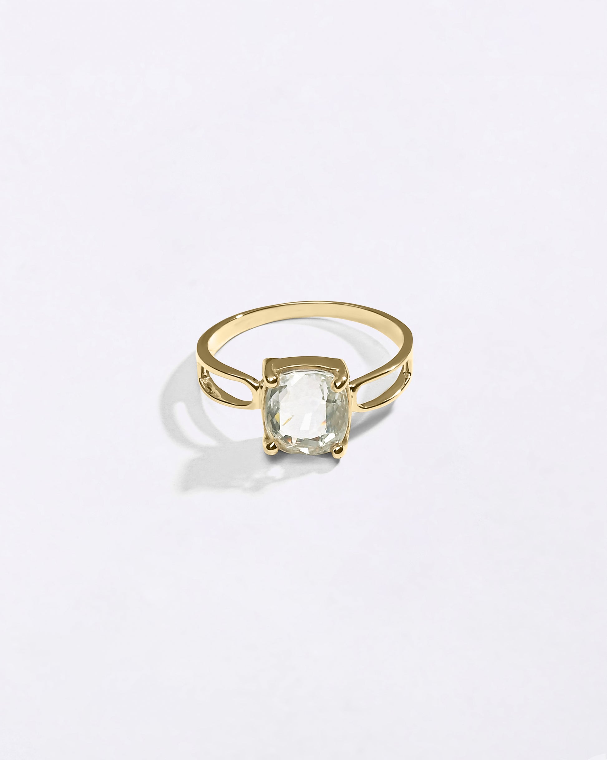 Pukhraj Gemstone 18K Gold Ring for Men from Myra Gems