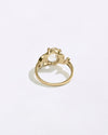 Royal White Sapphire Stone 18K Gold Ring from Myra Gems