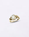 Royal White Sapphire Stone 18K Gold Ring from Myra Gems