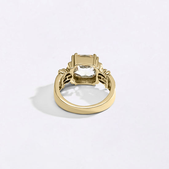 Natural Pukhraj Men Design in Gold Ring from Myra Gems
