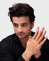 Natural Pukhraj Men Design in Gold Ring from Myra Gems