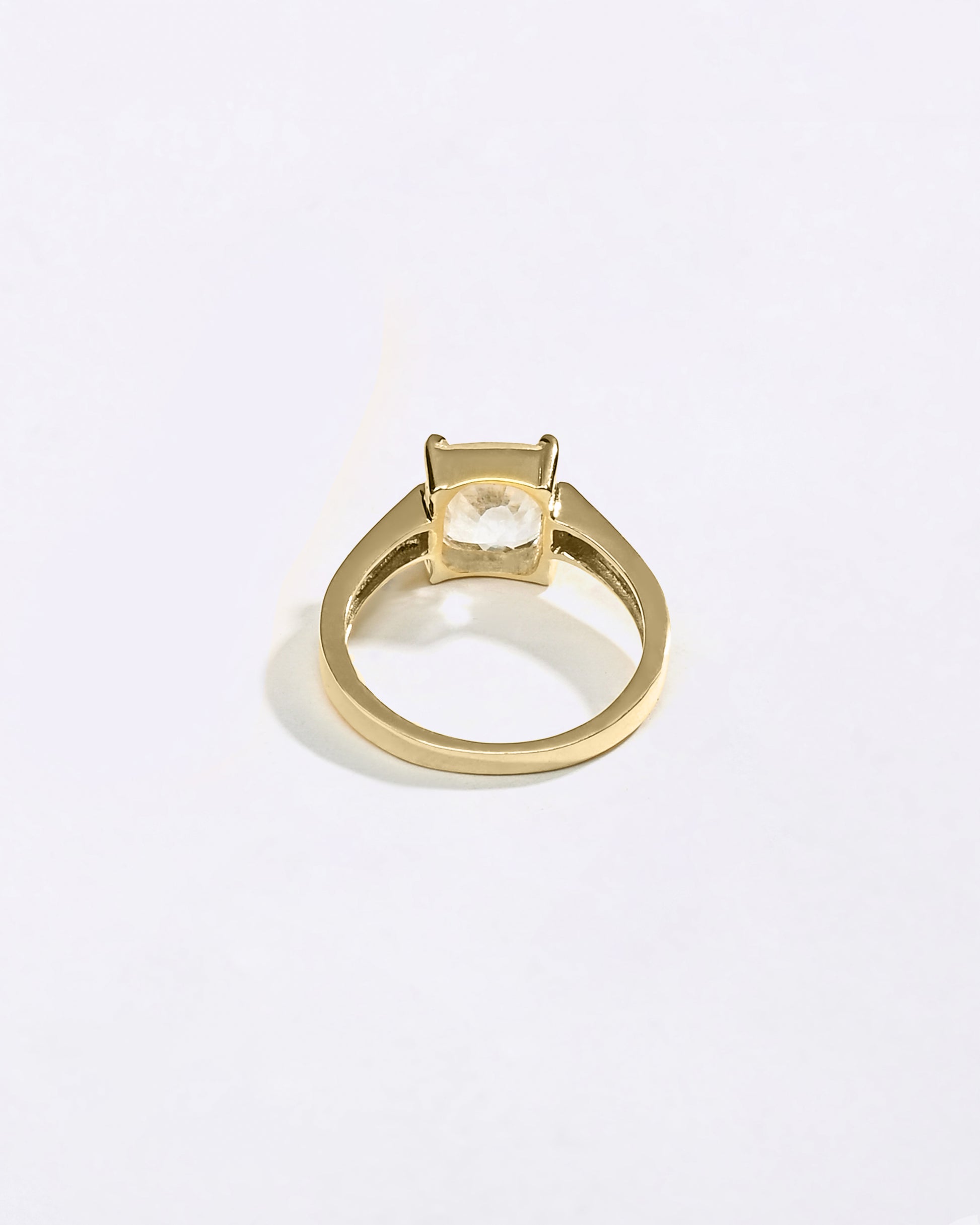 Original Pukhraj Ring with 18K Gold Band from Myra Gems