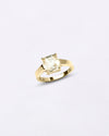 Original Pukhraj Ring with 18K Gold Band from Myra Gems