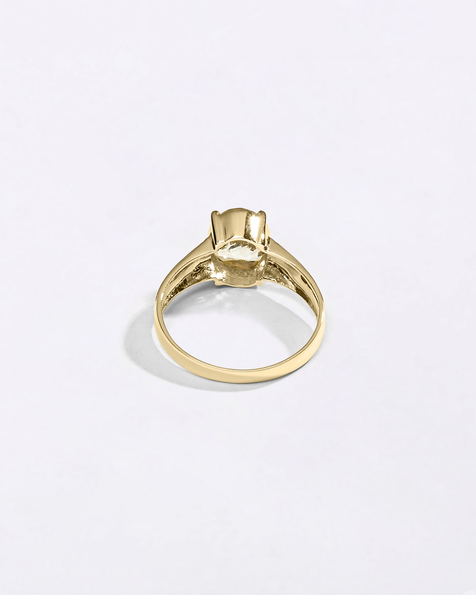Superior Designs of White Sapphire Ring in Gold from Myra Gems