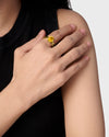 Female Gold Gemstone Ring Collection from Myra Gems