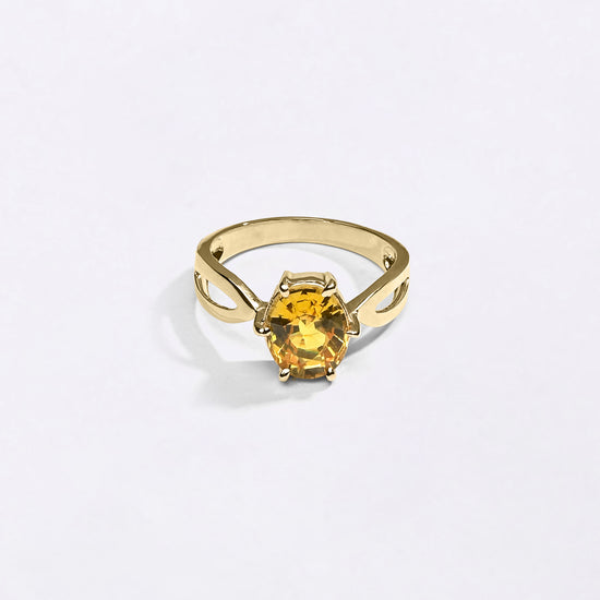 Female Gold Gemstone Ring Collection from Myra Gems